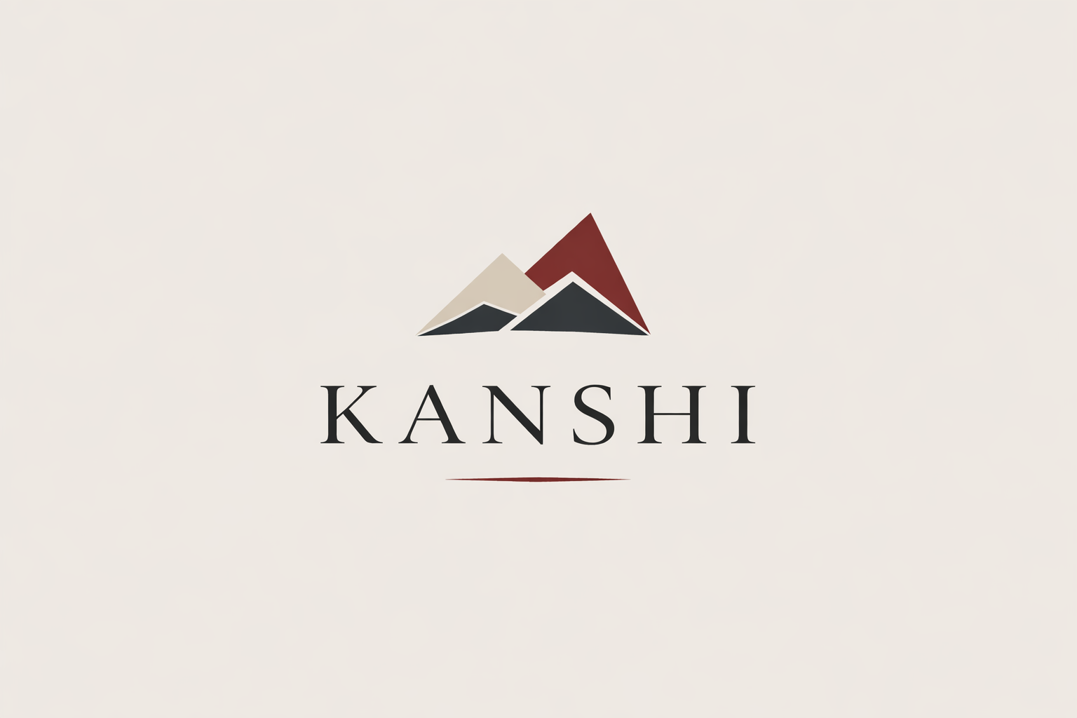KANSHI — marca com montanhas geométricas